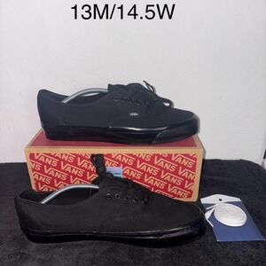 Vans Authentic – Triple Black (Men's 13 / Women's 14.5)